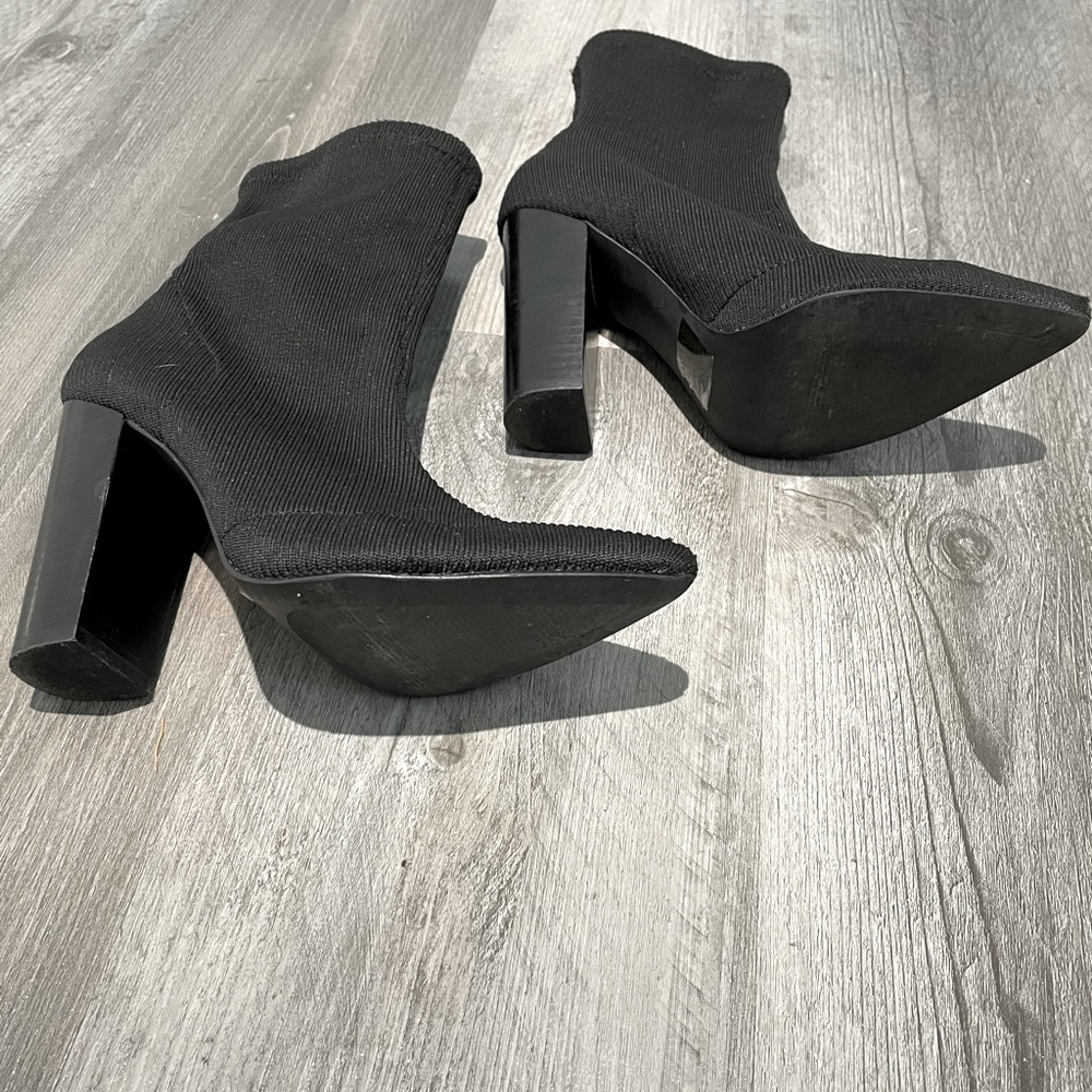 Steve Madden heavy knit bootie.